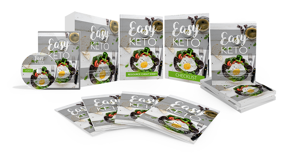 The Easy Keto program: core guide, checklist, resource sheet and mind map